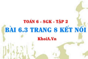Bài 6.3 trang 8 Toán 6 Tập 2 Kết nối tri thức